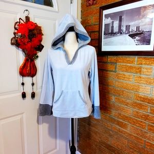 Oleg Cassini Sports Velour Green Hoodie M